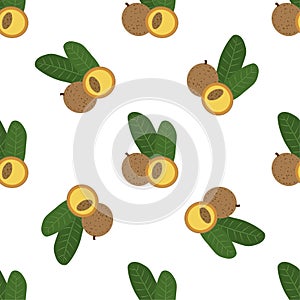 Mammea. Seamless Vector Patterns