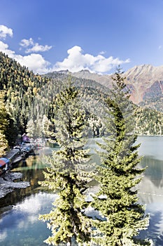 Abkhazia. The Lake Ritsa.