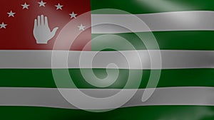 Abkhazia strong wind flag