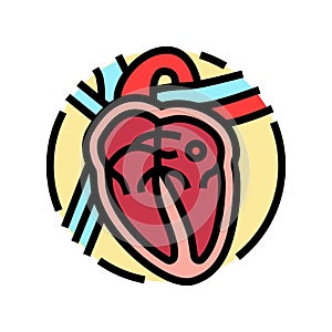 ablation surgery doctor color icon vector illustration
