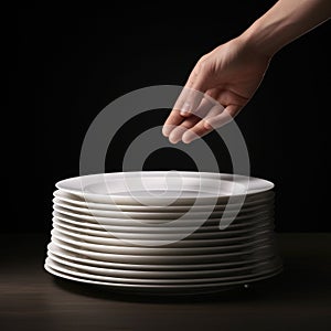 Able with 34 separate plates always with one piec