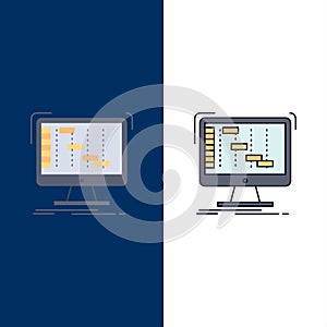 Ableton, application, daw, digital, sequencer Flat Color Icon Vector