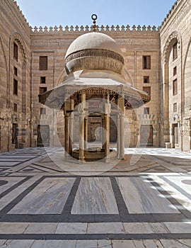 Ablution fountain mediating the courtyard of Al-Sultan Al-Zahir Barquq Mosque, Cairo, Egypt