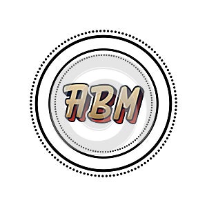 ABM Creative Unique abstract modern geometric vector symbol font logo design