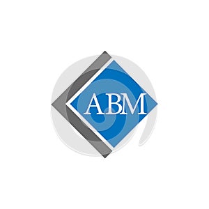 ABM letter logo design on white background. ABM creative initials letter logo concept. ABM letter design