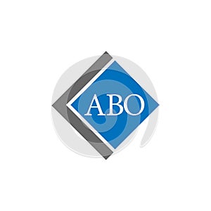 ABO letter logo design on white background. ABO creative initials letter logo concept. ABO letter design