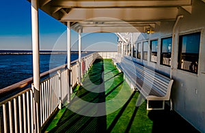 Aboard the Cape May -Lewes Ferry, in the Delaware Bay between Ne