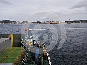 Aboard an Inter Island Ship