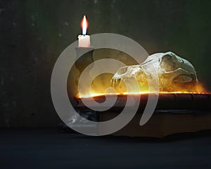 In the abode of the alchemist and magician.