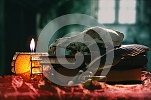 In the abode of the alchemist and magician.