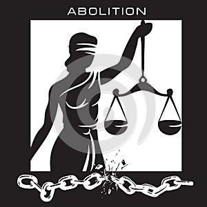 Abolition vector illustration