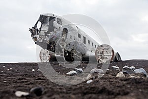 Abonded Airplane DC wreck in Iceland solheimasandur