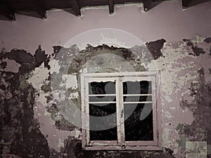 Abondened window is beautiful