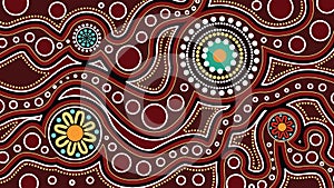 Aboriginal art background