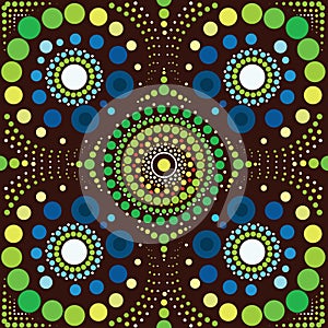 Aboriginal art vector background