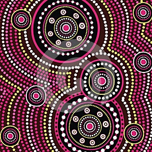 Aboriginal art vector background