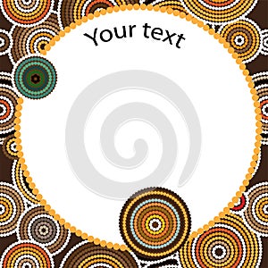 Aboriginal art vector seamless background