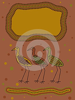 Aboriginal Bird Design