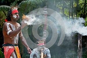 Aboriginal culture show in Queensland Australia