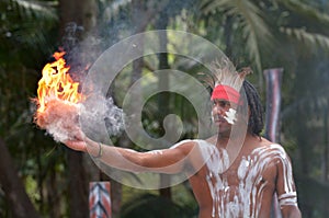 Aboriginal culture show in Queensland Australia