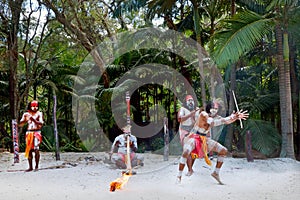 Aboriginal culture show in Queensland Australia