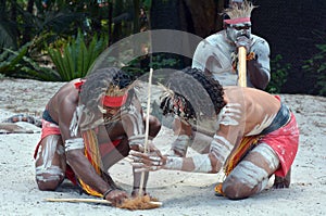 Aboriginal culture show in Queensland Australia photo