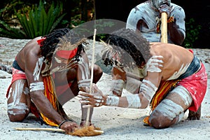 Aboriginal culture show in Queensland Australia photo