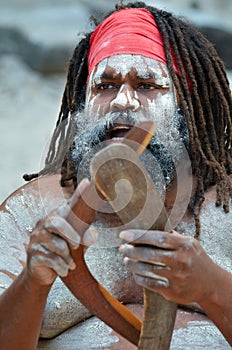 Aboriginal culture show in Queensland Australia photo