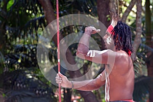 Aboriginal culture show in Queensland Australia photo