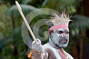 Aboriginal culture show in Queensland Australia photo