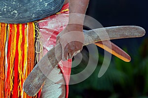 Aboriginal culture show in Queensland Australia photo