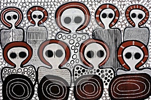 Aboriginal dot painting artwork in Derby Kimberley Western Australia