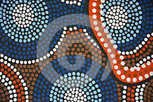 Aboriginal garment in detail