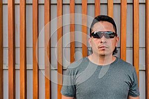 Aboriginal man in his thirties with sunglasses