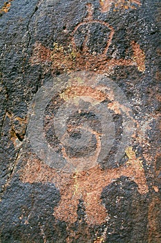 Aboriginal Petroglyphs argentina human carving