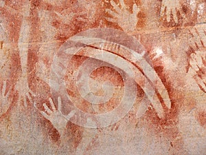 Aboriginal rock painting