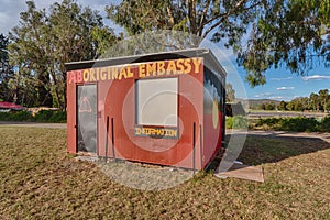 Aboriginal tent embassy, Canberra, capital of Australia