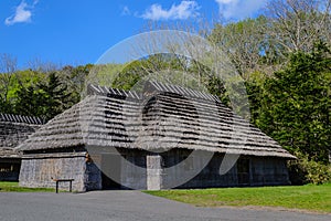 Aborigine hut in japan photo