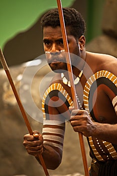 Aborigines actor at a performance