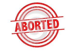 ABORTED Rubber Stamp