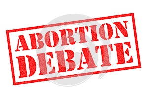 ABORTION DEBATE Rubber Stamp photo