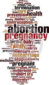 Abortion word cloud