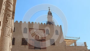 Abou Hagag mosque inside Luxor temple in Luxor in Egypt photo