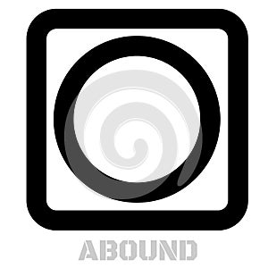 Abound conceptual graphic icon