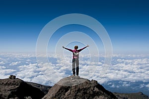 Above the clouds on Kilimanjaro