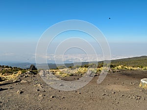 Above the clouds at Mount Kilimanjaro, Tanzania