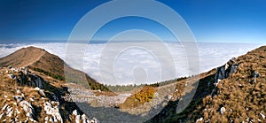 Above the clouds - mountain panorama