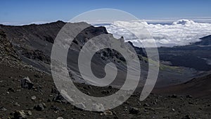 Above the clouds in the volcano