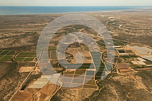 Above the fields of Baja California