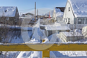 Above Ground Utility Lines in Inuvik photo